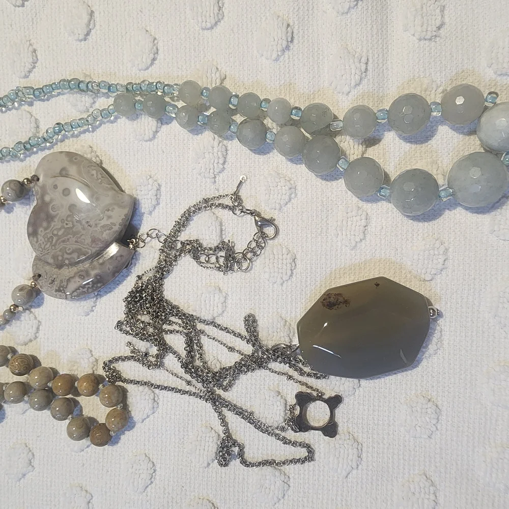 18pc Vintage Natural Stone Jewerly Lot - Picture 7 of 14